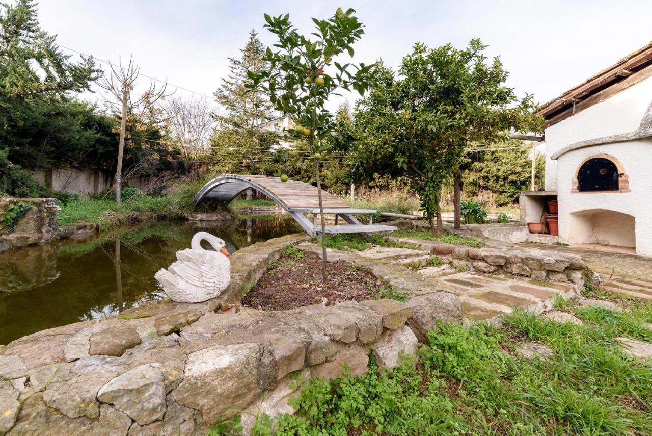 Masia Can Manent Del Bosc S XVIII Santa Eulalia de Ronsaná Eksteriør billede